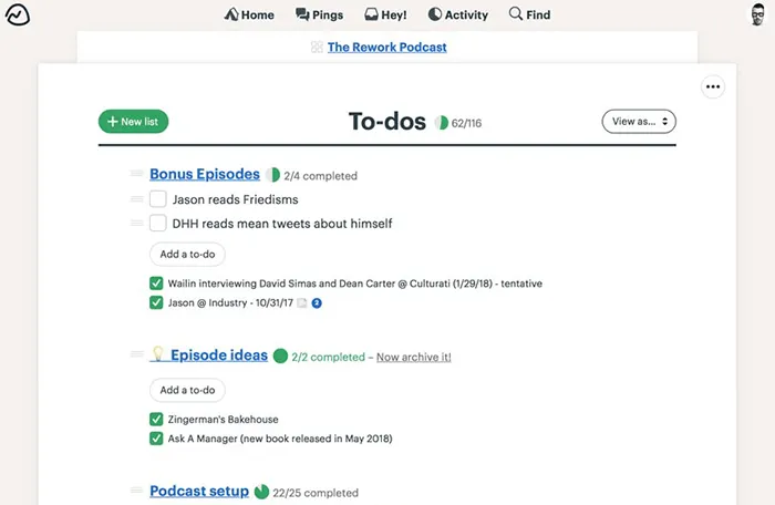 SharePoint alternatives Basecamp