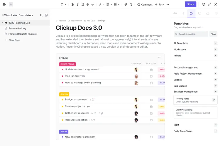 ClickUp Docs