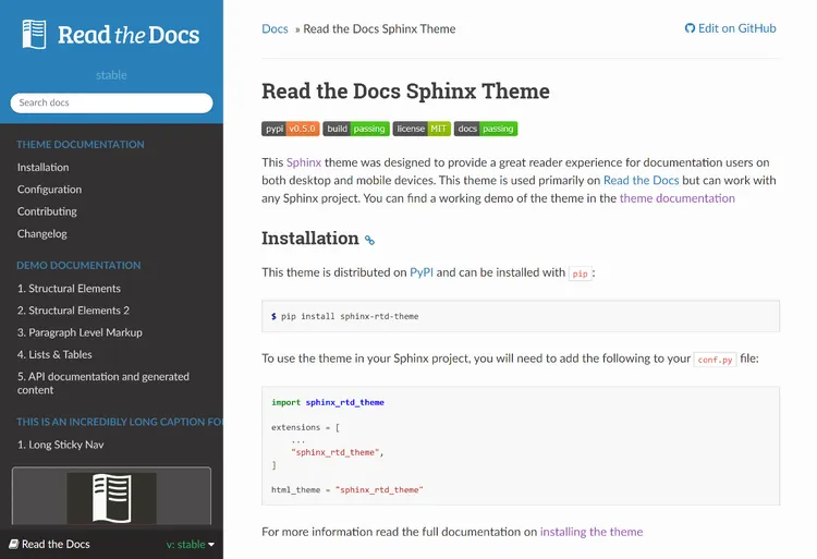 GitBook alternative Read The Docs