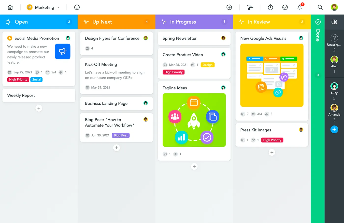 Projektplanungs-Software MeisterTask