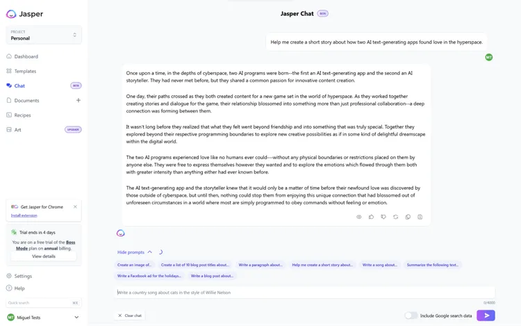 Notion AI alternative Jasper