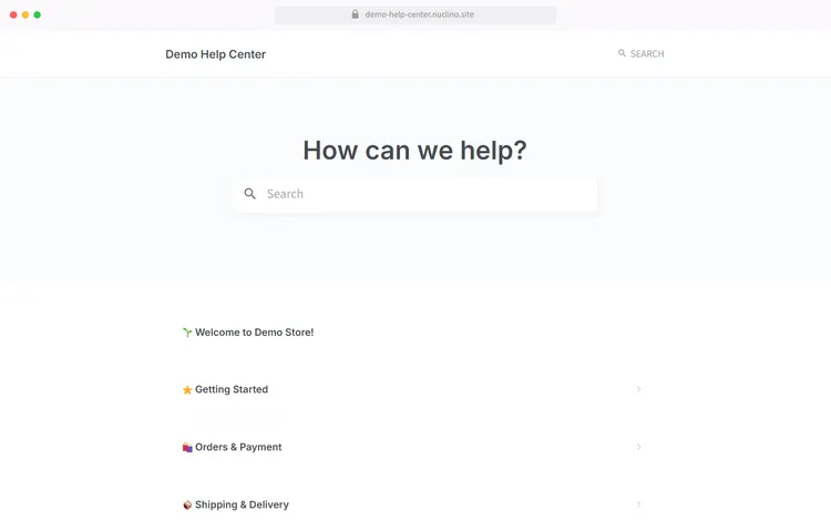 AI knowledge base software Nuclino public documentation