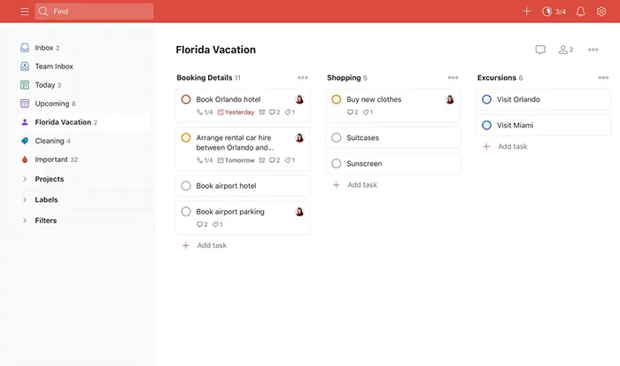 Notion-Alternative Todoist