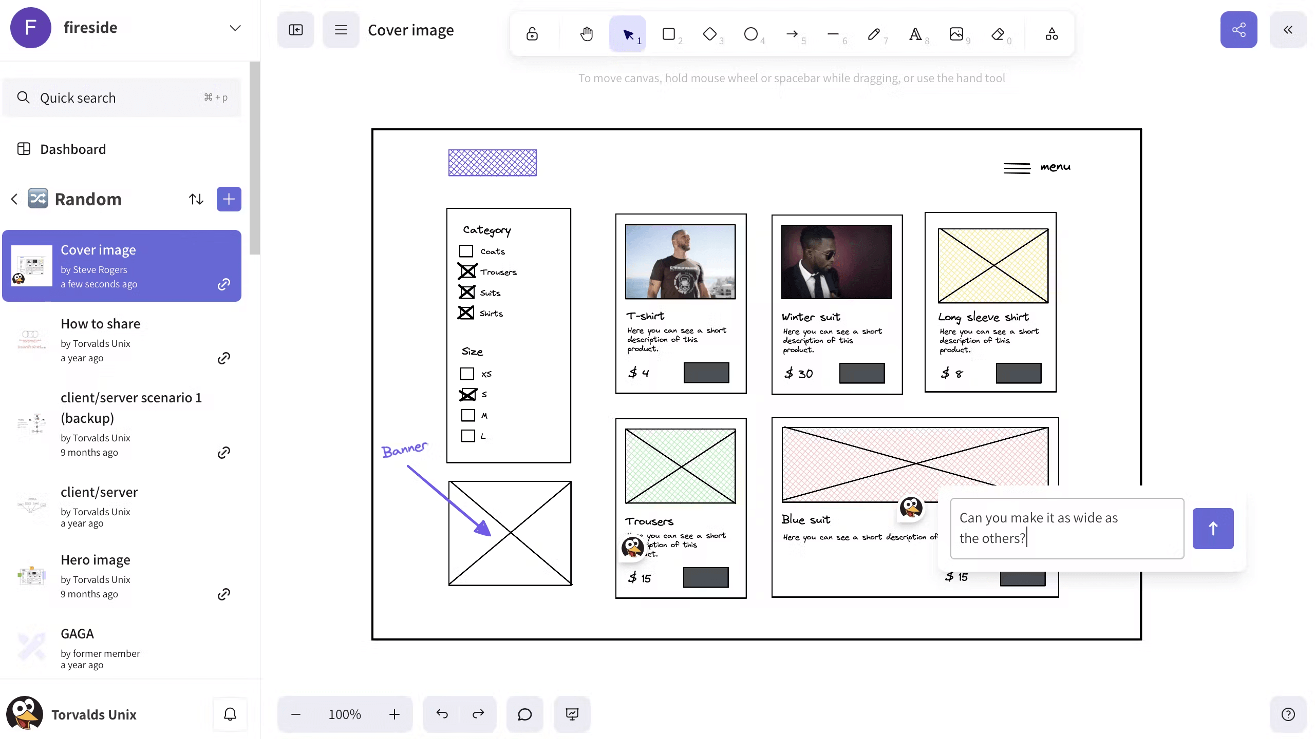 Miro alternative Excalidraw